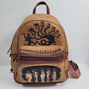 Disney Loungefly Hercules Mini Brown Backpack With Adjustable Straps
